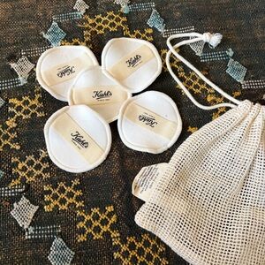 Kiehl's Organic Cotton Reusable Pads & Organic Cotton Mesh Bag